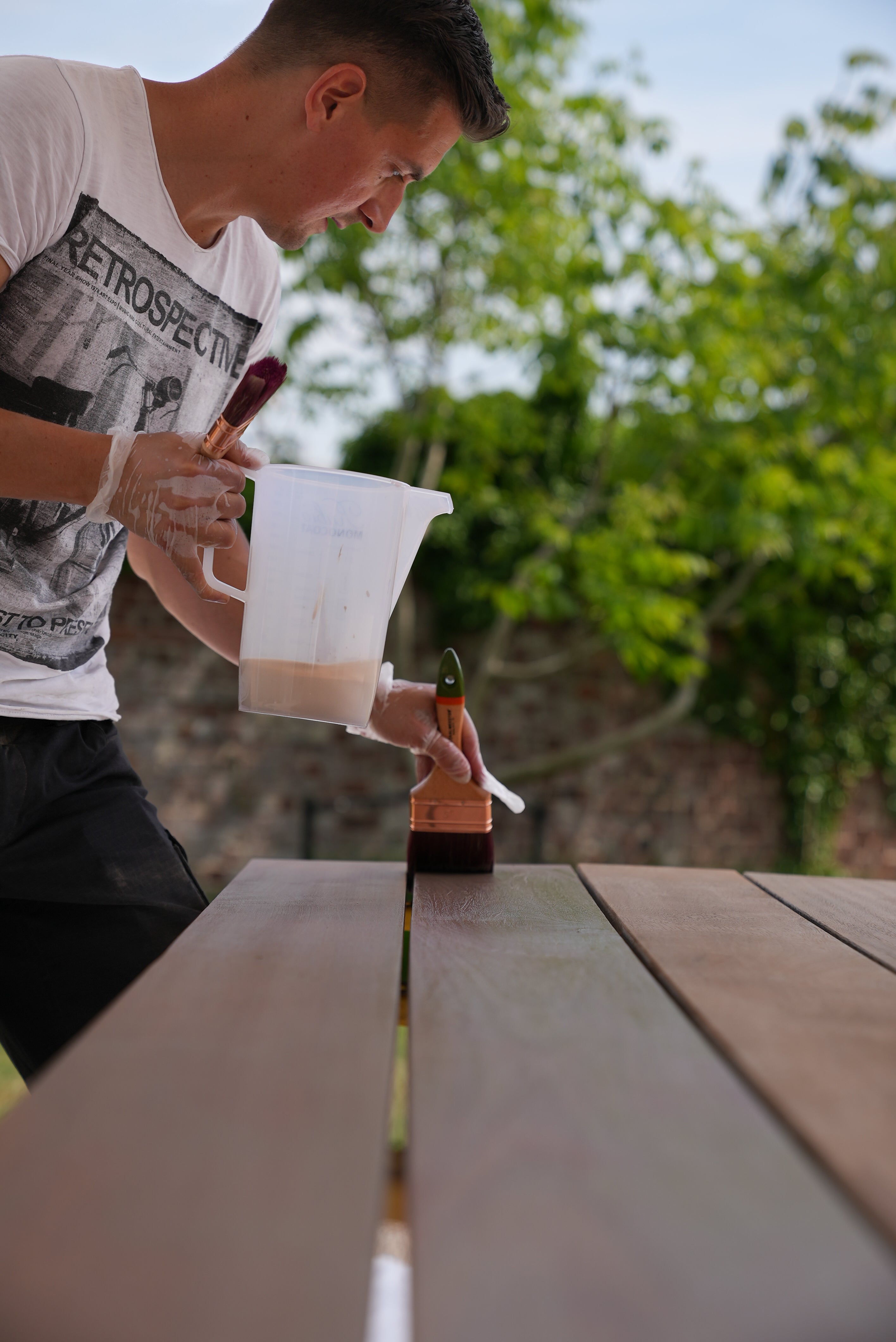 Gjenbrukbare målebeger