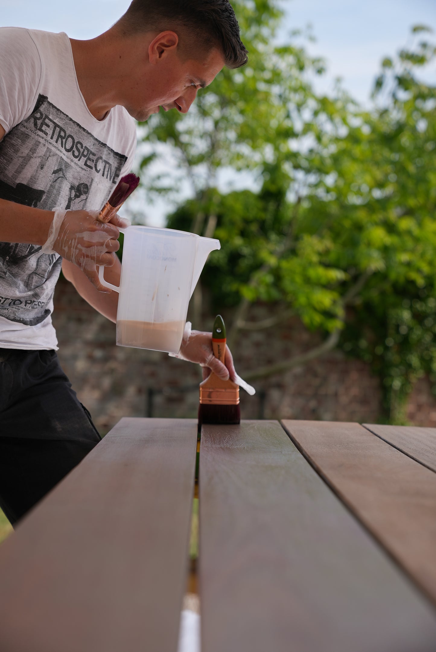 Gjenbrukbare målebeger